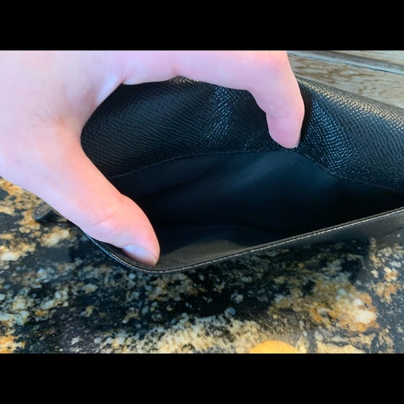 🌿SOLD🌿Coach Wallet Crossgrain leather NWT Black - Picture 4 of 11